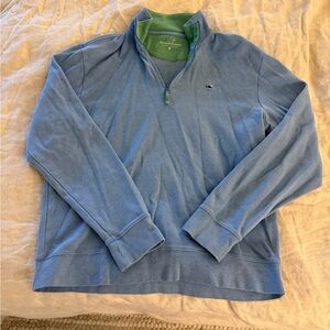 Vineyard Vines Green and Blue Cotton Pullover